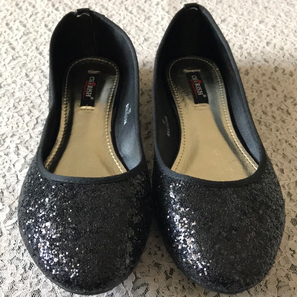 ❗️SOLD❗️Black Glitter Flats - Picture 2 of 4